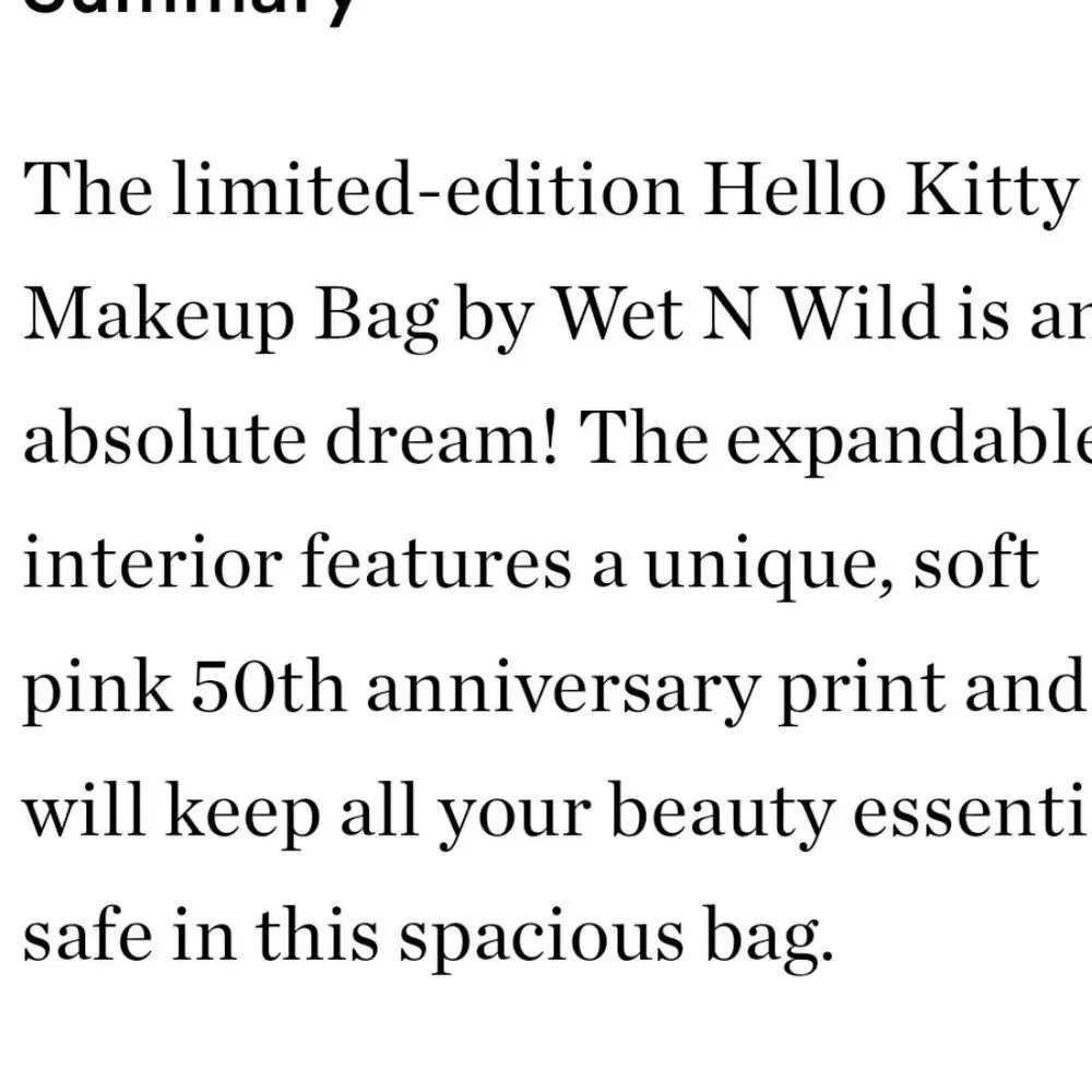 Wet-N-Wild X‎ Hello Kitty Makeup Bag